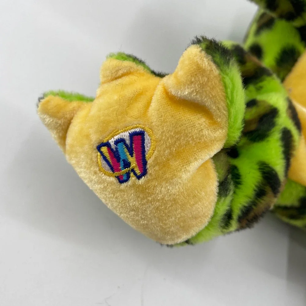 Ganz Webkinz Bull Frog Plush Neon Green Spotted Stuffed Animal Toy 9